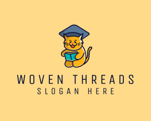 Cat School Graduation logo design