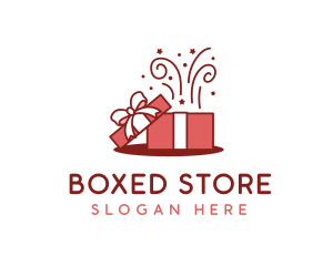 Confetti Gift Box logo design