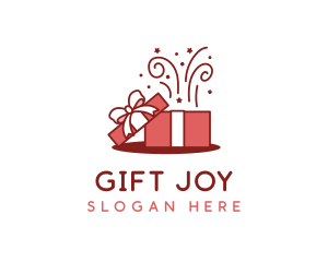 Confetti Gift Box logo design