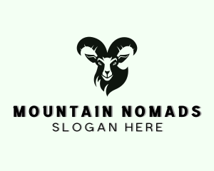 Mountain Ram Goat  logo design