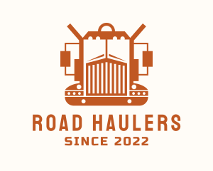 Trailer Truck Vehicle logo