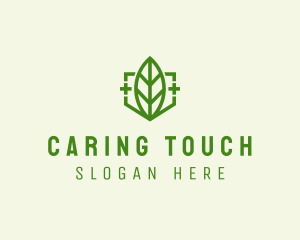 Leaf Medicine Cross  logo