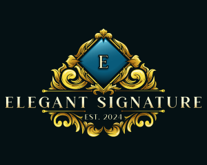 Luxury Ornamental Crest logo design