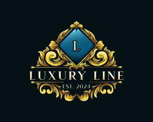 Luxury Ornamental Crest logo design