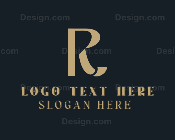 Luxury Upscale Boutique Letter R Logo