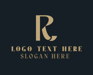 Luxury Upscale Boutique Letter R logo