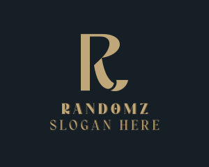 Luxury Upscale Boutique Letter R logo design