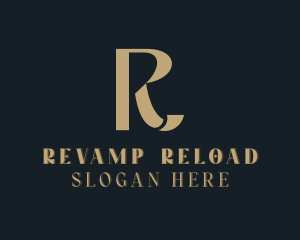 Luxury Upscale Boutique Letter R logo design