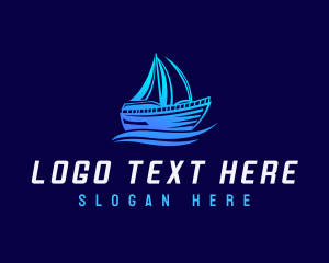 Transport Sailboat  Waves  logo