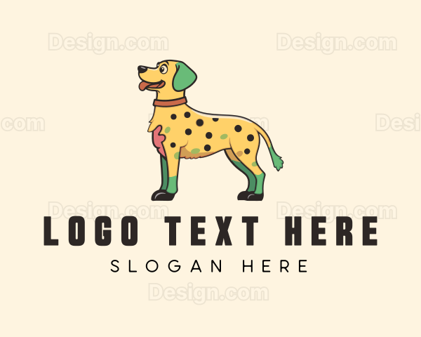 Spotted Yellow Dog Logo