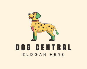 Spotted Yellow Dog logo design