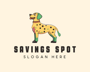 Spotted Yellow Dog logo design