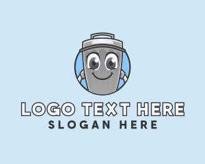 Trash Garbage Can logo