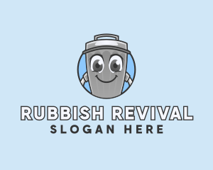 Trash Garbage Can logo