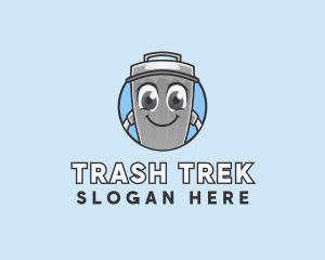 Trash Garbage Can logo