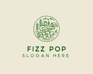 Forest Camp Music Singer  logo design