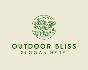 Forest Camp Music Singer  logo design