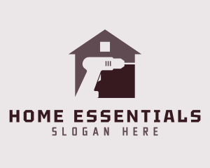 Drill Home Improvement Tool logo design