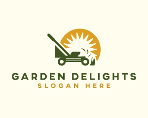 Lawn Mower Yard Maintenance logo design