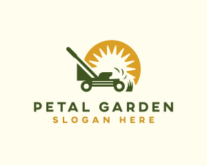 Lawn Mower Yard Maintenance logo design