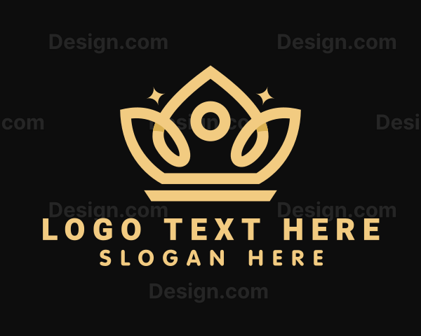 Gold Yellow Crown Logo