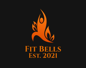 Fitness Yoga Candle  logo design