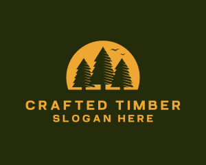 Pine Tree Forest logo design