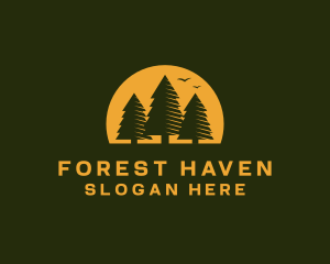 Pine Tree Forest logo design