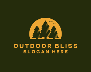 Pine Tree Forest logo design