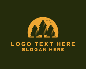 Tree - Pine Tree Forest logo design