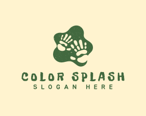 Hand Paint Splatter logo