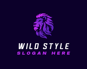 Wild Feline Lion logo design