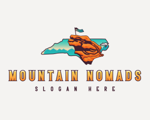 North Carolina Rock Mountain logo design