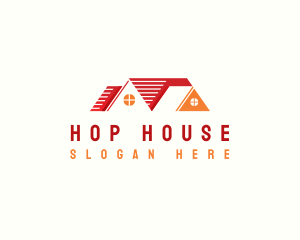 Roof House Residence logo design