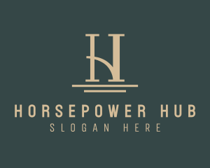 Elegant Premium Hotel Letter H logo design