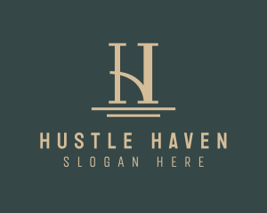 Elegant Premium Hotel Letter H logo design