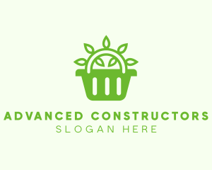 Organic Eco Basket logo design