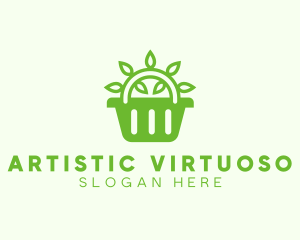 Organic Eco Basket logo design