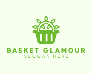 Organic Eco Basket logo design