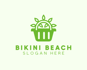 Organic Eco Basket logo design