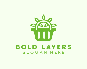 Organic Eco Basket logo design