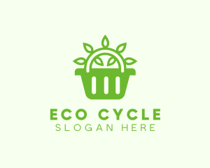 Organic Eco Basket logo design