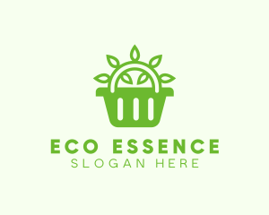 Organic Eco Basket logo design