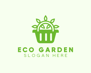 Organic Eco Basket logo design