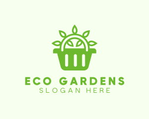 Organic Eco Basket logo design