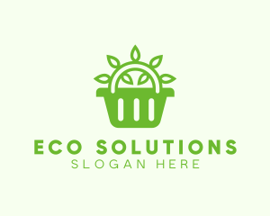 Organic Eco Basket logo design