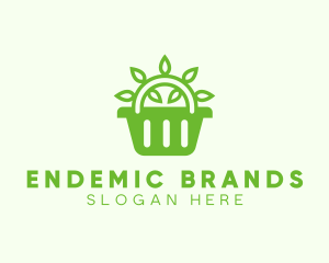 Organic Eco Basket logo design