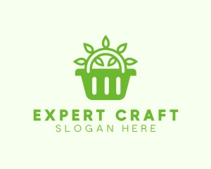 Organic Eco Basket logo design