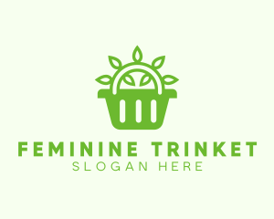 Organic Eco Basket logo design