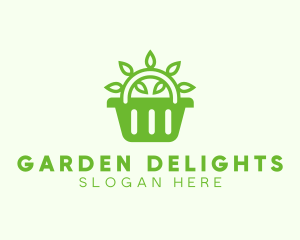 Organic Eco Basket logo design